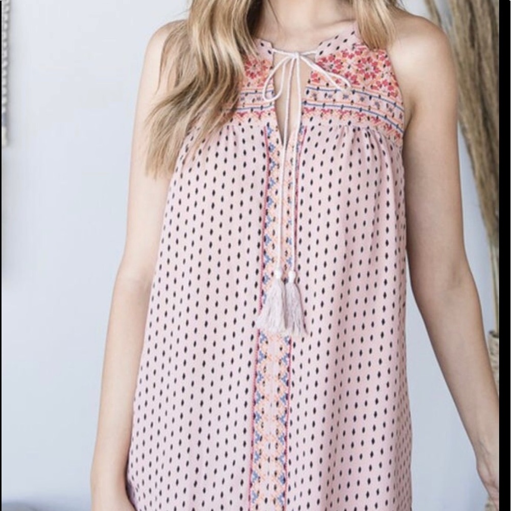 CLEARANCE -Heyson Embroidered Halter Tank Top